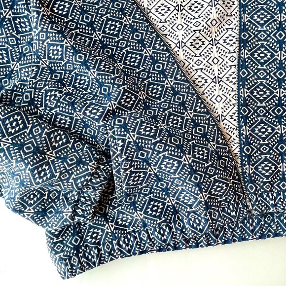 Textured Bomber Jacket Old Navy Southwest Boho Festival Collarless Jacket - Picture 11 of 15